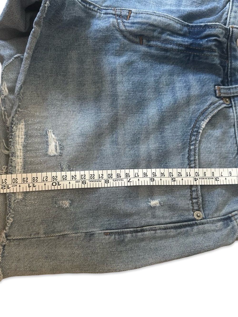 Lucky Brand Light Blue Distressed Women's Denim Shorts - Picture 7 of 11